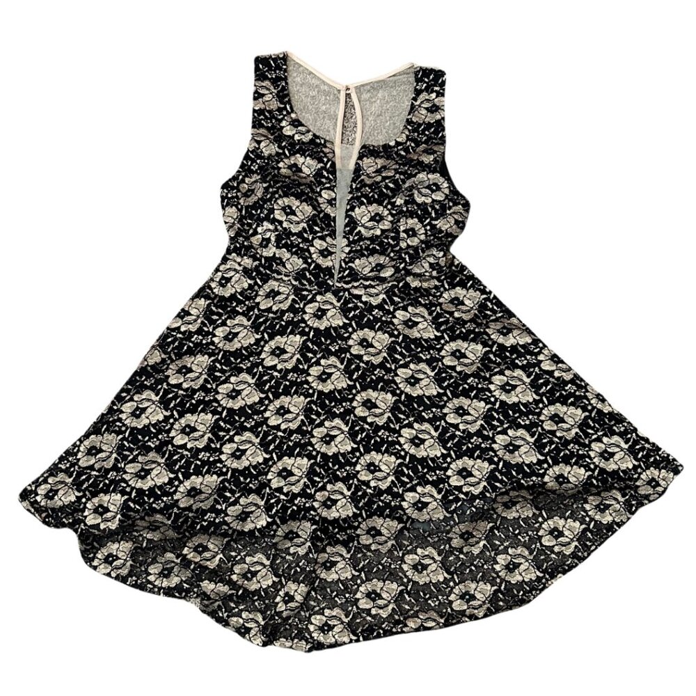 Black and Gold Lace Dress